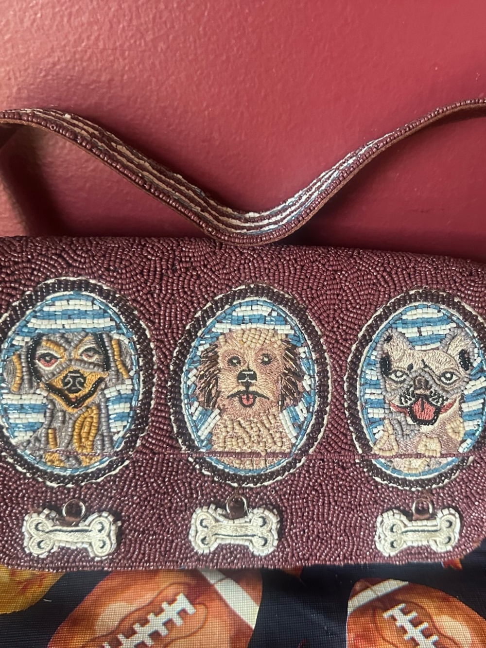 Viral beaded dog bag! NWT!